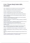 C&period;A&period;L&period;T Exam Study Guide 100&percnt; Accurate&excl;&excl;