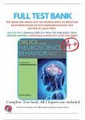Test Bank For Drugs and the Neuroscience of Behavior&colon; An Introduction to Psychopharmacology 2nd Edition by Adam Prus 9781506338941 Chapter 1-15 Complete Guide&period;