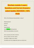 PACKAGE DEAL FOR BIOCHEM 210 - PORTAGE LEARNING EXAMS&colon;&colon;&colon;&colon; QUESTIONS AND CORRECT ANSWERS &vert; LATEST UPDATE 2024&sol;2025