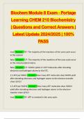BIOCHEM 210 - PORTAGE LEARNING BUNDLED EXAMS&colon;&colon;&colon;&colon; QUESTIONS AND CORRECT ANSWERS &vert; LATEST UPDATE 2024&sol;2025