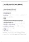 Daniel Brown UGA RMIN 4000 CH 1 Questions with Solutions 2024