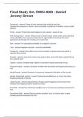 Final Study Set&period; RMIN 4000 - Daniel Jeremy Brown Questions  and Answers 2024