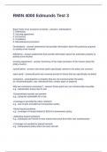 RMIN 4000 Edmunds Test 3 Questions and Answers 2024