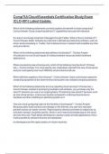 CompTIA Cloud Essentials Certification Study Exam &lpar;CLO-001&rpar; Latest Update&period;