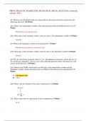 PRINCIPLES OF MARKETING RESEARCH MKTG 352 EXAM &lpar; correctly solved&rpar; -USC