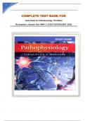 COMPLETE TEST BANK FOR Study Guide For Pathophysiology  7th Edition By Jacquelyn L&period; Banasik&comma; Phd&comma; ARNP &vert;&vert; LATEST EDITION &lbrace;2024 -2025&rcub;
