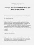 Advanced Patho Exam 1 DB Questions With 100&percnt; Verified Answers