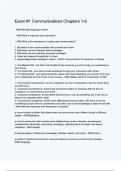 Exam -1 Communications Chapters 1-6