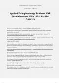 FNP Bundled Exam Questions And Answers 100&percnt; Solved