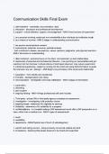 Communication Skills Final Exam