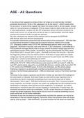 ASE - A2  QUESTIONS AND CORRECT DETAILED ANSWERS WITH RATIONALES 2025&sol;2026 &lpar;VERIFIED ANSWERS&rpar; &vert;ALREADY GRADED A&plus;