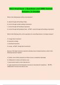 D311 Final Exam &vert; Questions and 100&percnt; Correct Answers &vert;A Graded