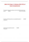 WGU C213 Topics 1-6 Quizzes 2022 &lpar;91&percnt; of Exam Competencies&rpar;