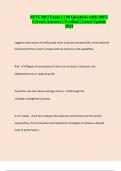 SEVI 3013 Exam 1 &vert; 90 Questions with 100&percnt; Correct Answers &vert; Verified &vert; Latest Update 2024