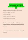 SEVI 3013 Final Exam Uark &vert; Questions with 100&percnt; Correct Answers &vert; Verified &vert; Latest Update 2024