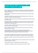 CTD 261 EXAM 3 QUESTIONS AND ANSWERS &lpar;GRADED A&rpar;