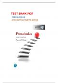 TEST BANK FOR PRECALCULUS BY &colon; ROBERT BLITZER 7TH EDITION&vert;&vert; ALL CHAPTERS