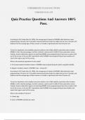 Quiz Practice Questions And Answers 100&percnt; Pass&period;