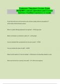 Tennessee Timeshare License Exam 2024&vert;100&percnt; solved &vert; Questions and Correct Answers &lpar;Verified Answers&rpar; &vert; A Grade