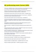 NC prelicensing exam Correct 100&percnt;