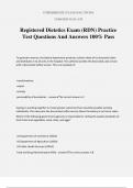 Registered Dietetics Exam &lpar;RDN&rpar; Practice Test Questions And Answers 100&percnt; Pass
