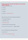BASIC HAZCOM TRAINING &lpar;BUMED&rpar; EXAM 2024-2025  LATEST UPDATE