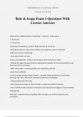 Role & Scope Exam 1 Questions With Correct Answers