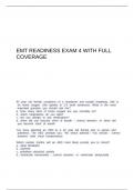 EMT Readiness Exam 4