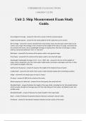 Unit 2&colon; Ship Measurement Exam Study Guide&period;