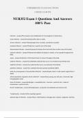 NUR352 Exam 1 Questions And Answers 100&percnt; Pass