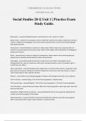 Social Studies 20-1&vert; Unit 1 &vert; Practice Exam Study Guide&period;