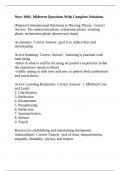 Nurs 1003- Midterm Questions With Complete Solutions
