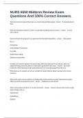 NURS 6550 Midterm Review Exam Questions And 100&percnt; Correct Answers&period;