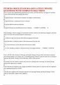 FIT BCBA MOCK EXAM 2024-2025 LATEST UPDATE&vert;&vert;  QUESTIONS WITH COMPLETE SOLUTIONS