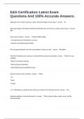 E&S Certification Latest Exam Questions And 100&percnt; Accurate Answers&period;