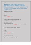 MEDICATION AIDE TESTS&vert;&vert; ACTUAL EXAM ALL QUESTIONS AND 100&percnt; CORRECT ANSWERS ALREADY GRADED A&plus;&vert;&vert; LATEST AND FULLY COVERED VERSION 2024-2025 WITH VERIFIED SOLUTIONS&vert;&vert; ASSURED PASS&excl;&excl;&excl;