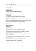 AGEC 340&lowbar; Exam 1 questions and answers