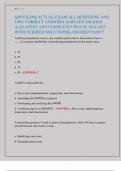 QSP EXAM&vert;&vert; ACTUAL EXAM ALL QUESTIONS AND  100&percnt; CORRECT ANSWERS ALREADY GRADED  A&plus;&vert;&vert; LATEST AND COMPLETE UPDATE 2024-2025  WITH VERIFIED SOLUTIONS&vert;&vert; ASSURED PASS&excl;&excl;&excl;