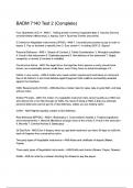 BADM 7140 Test 2 &lpar;Complete&rpar; exam questions with correct answers with complete A&plus;solution 2024&sol;2025