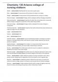 Chemistry 130 Arizona college of nursing midterm 100&plus; questions with 100&percnt; correct answers