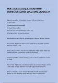 FAIR COURSE 102 QUESTIONS WITH CORRECTLY SOLVED  SOLUTIONS GRADED A&plus;