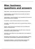 Btec business questions and answers&period;
