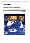 TEST BANK FOR Accounting Information Systems 15th Edition&comma; Kindle Edition by Marshall B Romney&comma; Paul J&period; Steinbart&comma; Scott L&period; Summers & David A&period; Wood &comma; All Chapters Covered &vert;&vert; Guide A&plus;