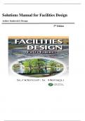 Solutions Manual for Facilities Design 5th Edition by Sunderesh S&period; Heragu &comma; ISBN&colon; 9781032258058 All Chapters Covered &vert;&vert; Guide A&plus;