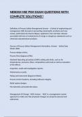 NEBOSH HSE PSM EXAM QUESTIONS WITH COMPLETE SOLUTIONS&excl;&excl;