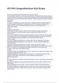 ATI PN Comprehensive Exit Exam with corect answers 2024