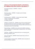CDASA I EXAM QUESTIONS AND WELL  ELABORATED SOLUTIONS GRADED A&plus;