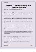 Virginia PSI Exam &lpar;State&rpar; With Complete Solutions&period;