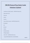PBCFR Protocol Prep Study Guide Solutions Updated