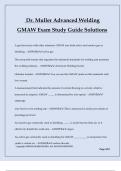 Dr&period; Muller Advanced Welding GMAW Exam Study Guide Solutions